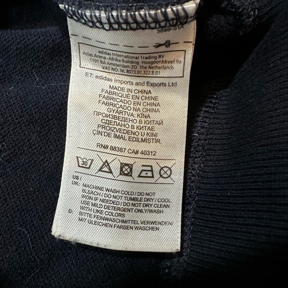 ADIDAS Women’s Navy Blue Knit Crewneck XBYO Sweatshirt Size Small - Picture 9 of 12